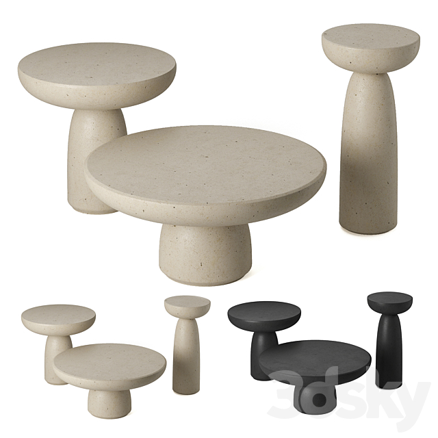 OLO table set. Mogg. 3DS Max Model - thumbnail 1