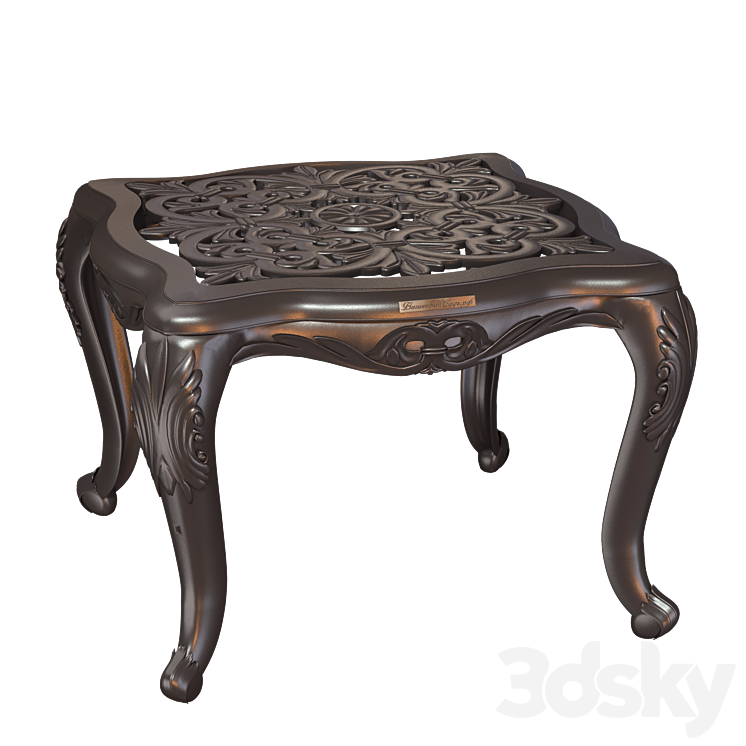 OM Azhur coffee table square 3DS Max - thumbnail 1