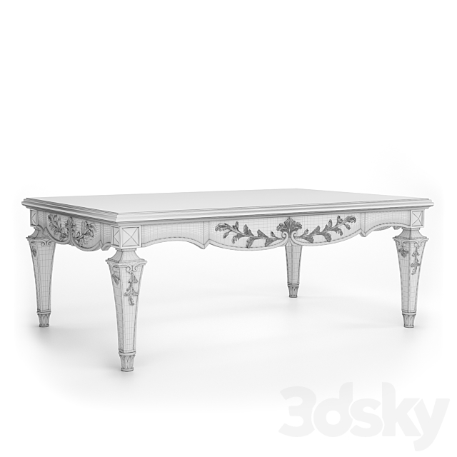 (OM) Coffee table Nicolet Romano Home 3DS Max Model - thumbnail 3