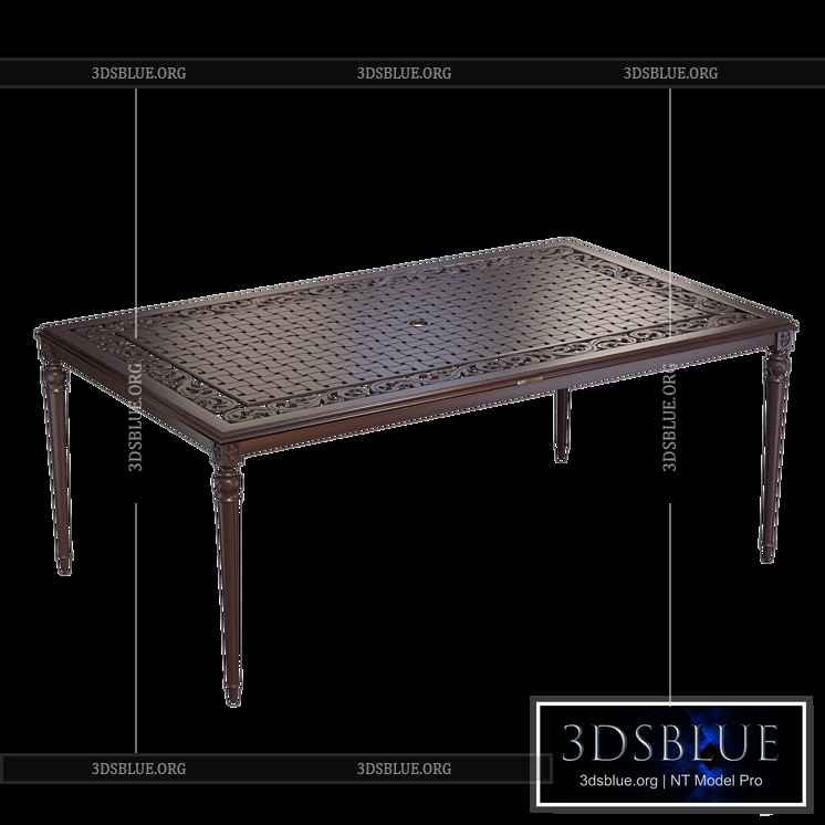 OM Espira rectangular table 3DS Max - thumbnail 3