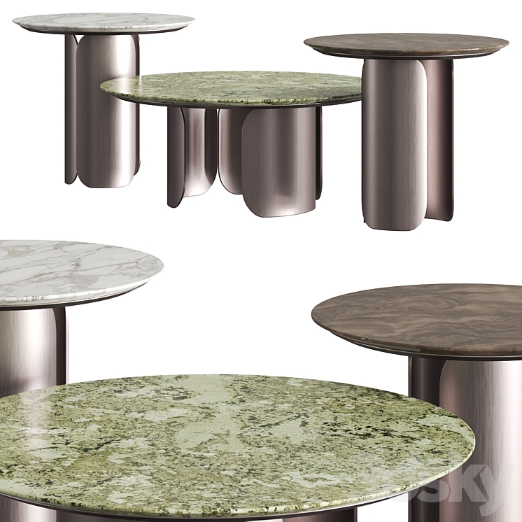 Opera Contemporary Gabriel Coffee Tables 3DS Max - thumbnail 1