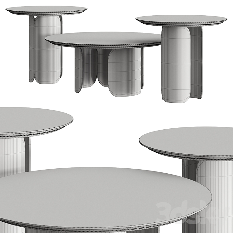 Opera Contemporary Gabriel Coffee Tables 3DS Max - thumbnail 2