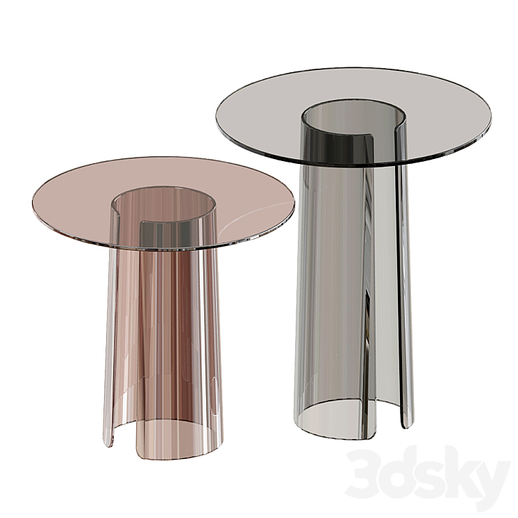 ORBIT Coffee tables di design Arredamento moderno Poliform 3DS Max Model - thumbnail 1