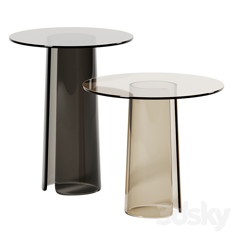 Orbit side tables by Poliform 3DS Max - thumbnail 1