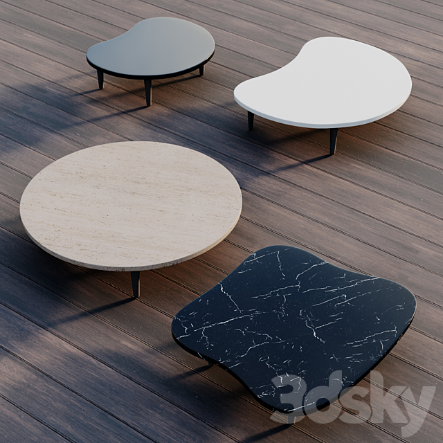 Organix Lounge Tables 3DS Max Model - thumbnail 2