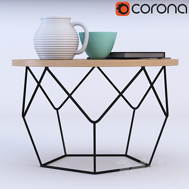 Origami Coffee Table 3DSMax File - thumbnail 2