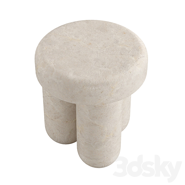 Orsetto 03 stool_side table by Martin Massé 3DSMax File - thumbnail 3