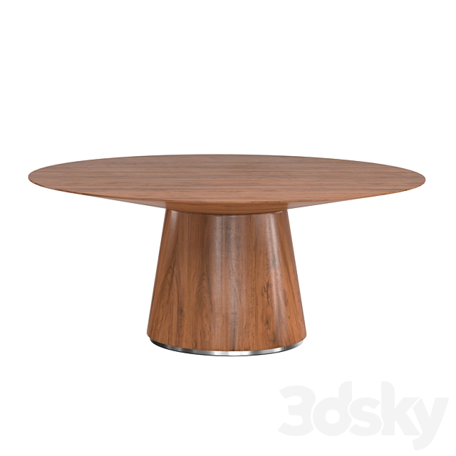 Otago Oval Dining Table 3DS Max Model - thumbnail 2