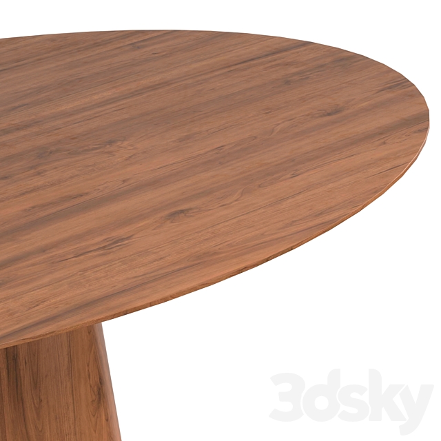 Otago Oval Dining Table 3DS Max Model - thumbnail 3