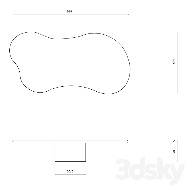 Out of Line Coffee Tables by Bieke Casteleyn 3DS Max Model - thumbnail 2