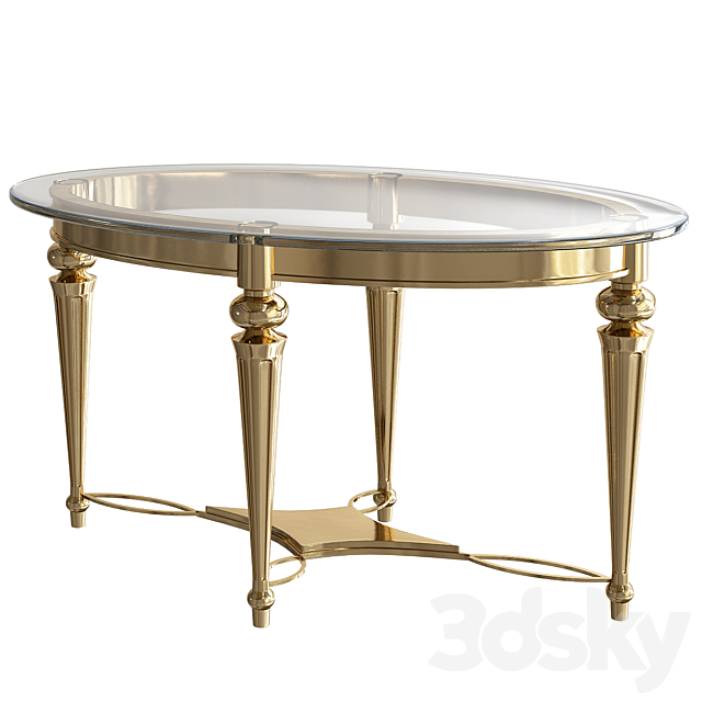 Oval Cocktail Table. Galloway 3DSMax File - thumbnail 1