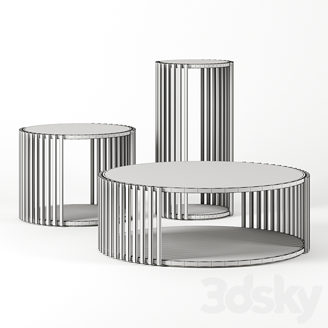 Palafitte Coffee Tables by Medulum 3DS Max Model - thumbnail 2