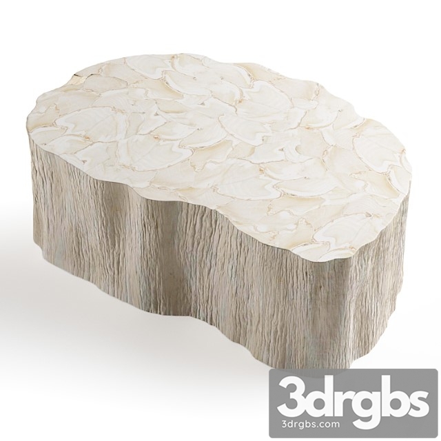 Palecek camilla fossilized clam coffee table - thumbnail 1