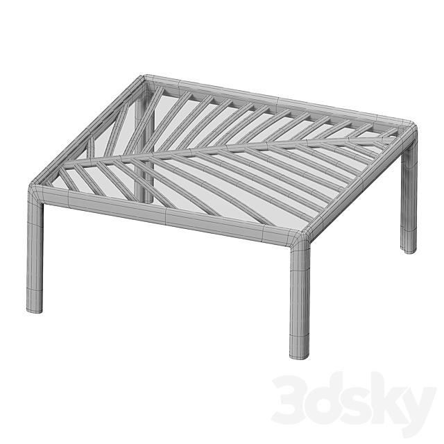 Paloma coffee table Divan.ru 3DS Max Model - thumbnail 2