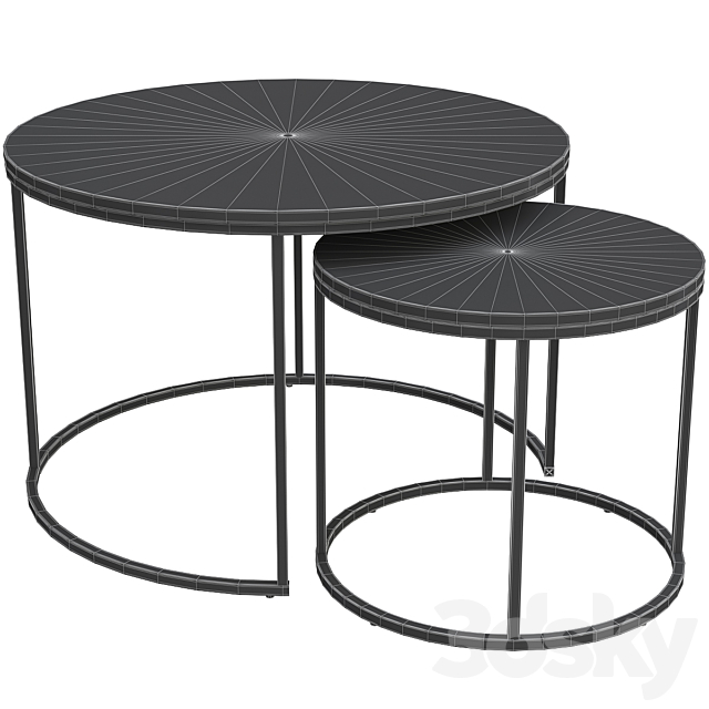 Paola Halmar Coffee Table 3DS Max Model - thumbnail 2