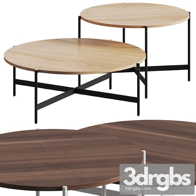 Paola lenti heron coffee tables 2 3dsmax Download - thumbnail 1