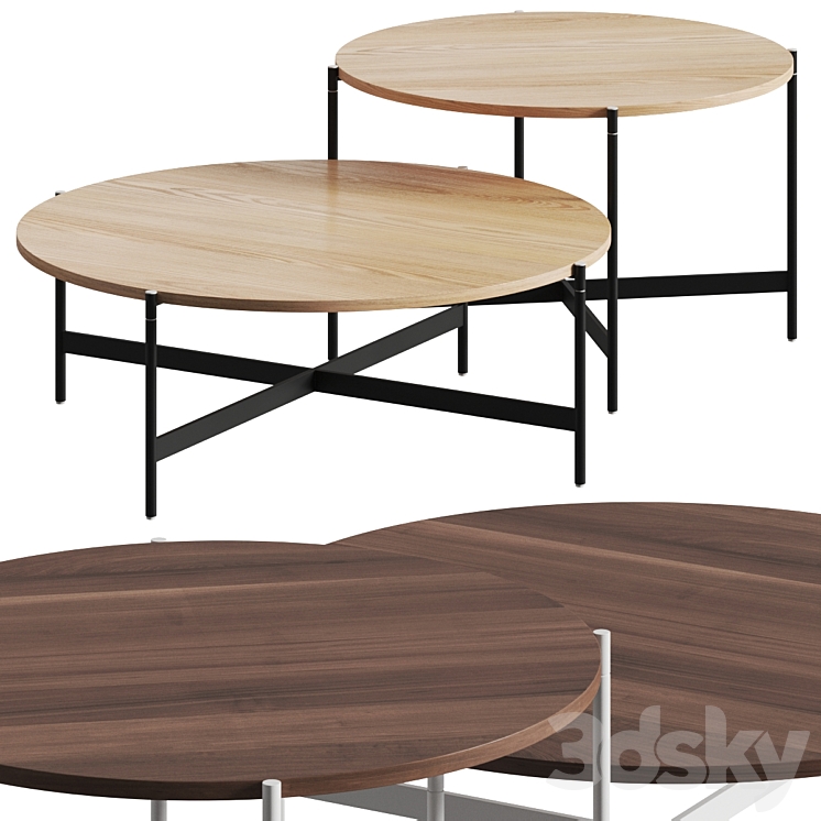 Paola Lenti Heron Coffee Tables 3DS Max - thumbnail 1