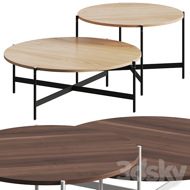 Paola Lenti Heron Coffee Tables 3DSMax File - thumbnail 1