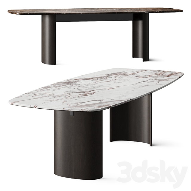 Papadatos Contour Dining Table 3DSMax File - thumbnail 2