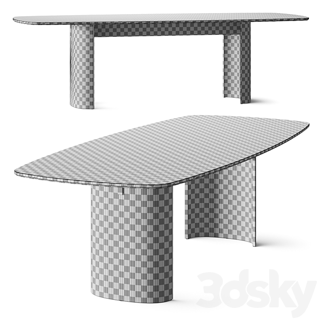 Papadatos Contour Dining Table 3DSMax File - thumbnail 3