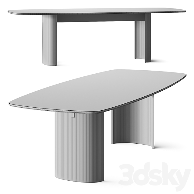 Papadatos Contour Dining Table 3DSMax File - thumbnail 4