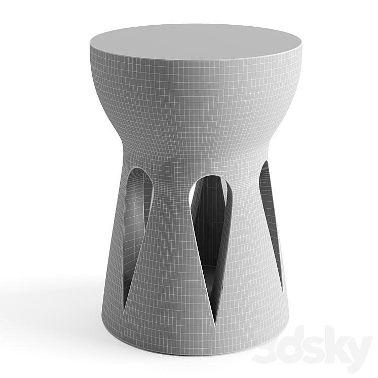 Papung Sculpted Side Table AM.PM 3DS Max - thumbnail 2