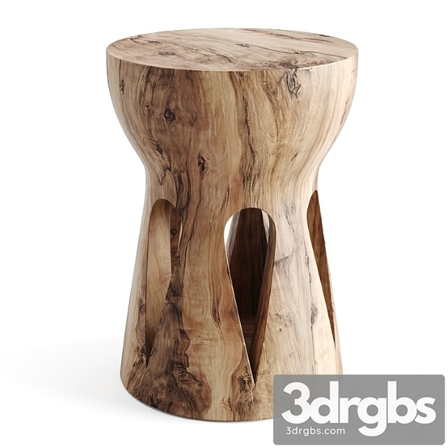 Papung Sculpted Side Table AM PM 3dsmax Download - thumbnail 1