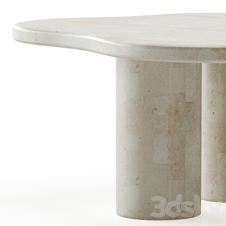 Paradis Coffee Table 3DS Max Model - thumbnail 2