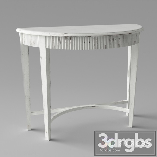 Parisio Demilune Console Table 3dsmax Download - thumbnail 1