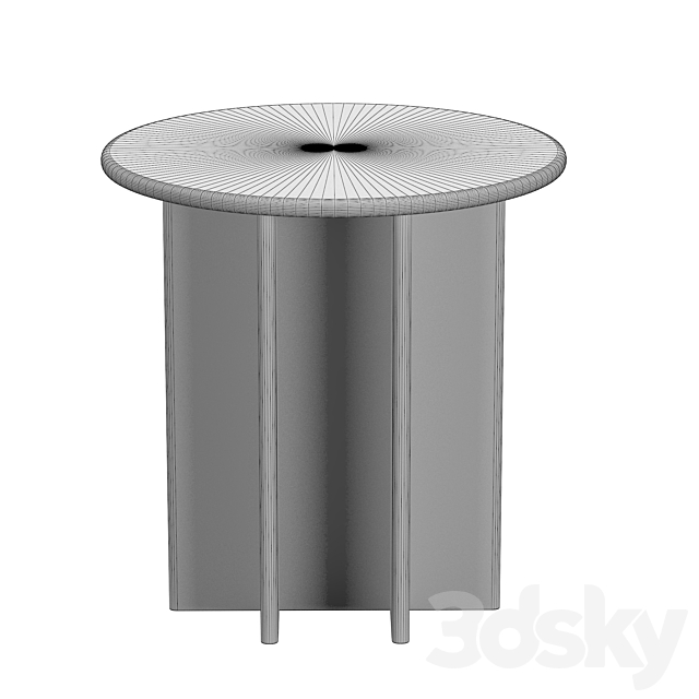 PASAR ROUND GREEN MARBLE SIDE TABLE 3DS Max Model - thumbnail 4