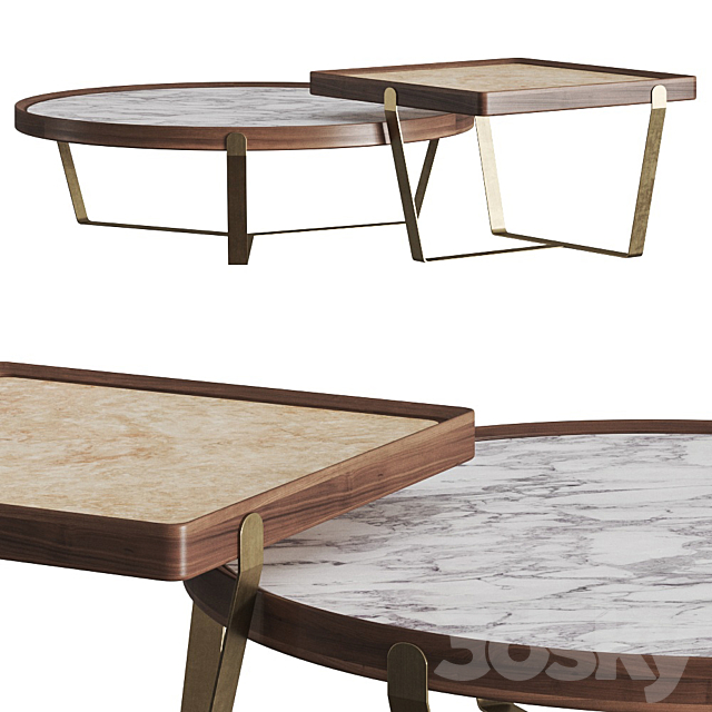 Passerini Odette Coffee Tables 3DSMax File - thumbnail 1