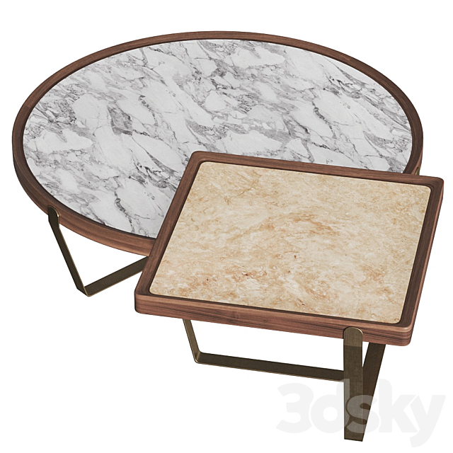 Passerini Odette Coffee Tables 3DSMax File - thumbnail 2