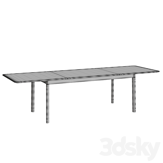 Patch HW1 Extendable Table 3DS Max Model - thumbnail 2