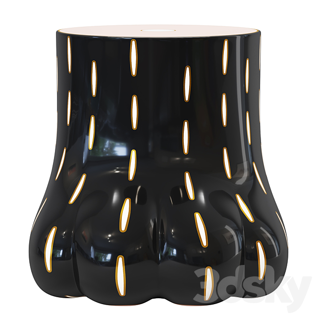 Paw Stool Side Table 3DSMax File - thumbnail 2