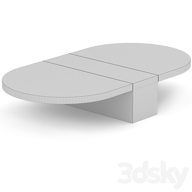 PD04 coffee table 3DS Max Model - thumbnail 5