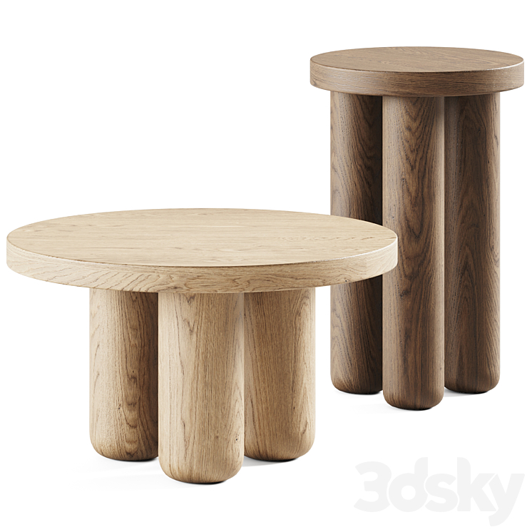 Pecherytsia Coffee Table 3DS Max Model - thumbnail 1