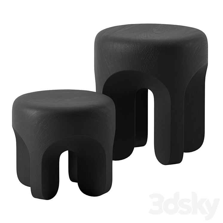 PENEK Stools by NUMO 3DS Max Model - thumbnail 1