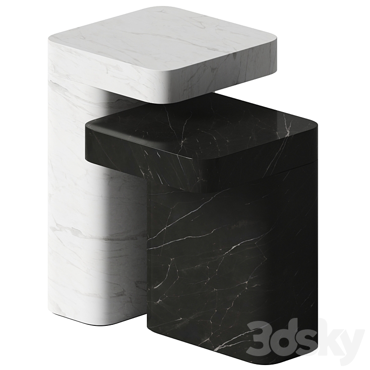 Petra Side Table by Retegui 3DS Max Model - thumbnail 1