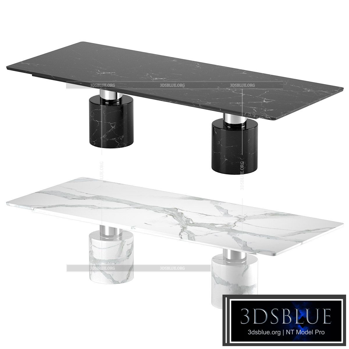 Petrey Dining Table 3DS Max - thumbnail 3