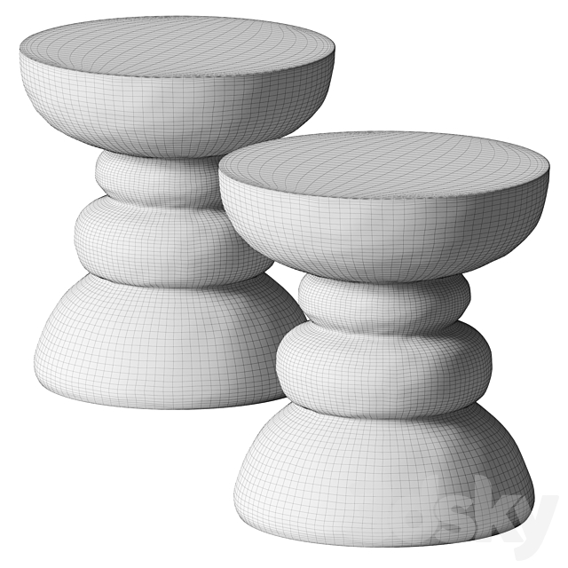 Pfeifer studio – Pearl Coffee Table 3ds Max - thumbnail 2