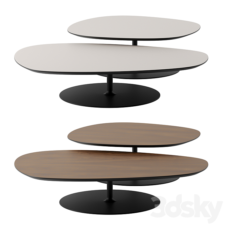 Phoenix coffee tables by Moroso 3DS Max - thumbnail 1