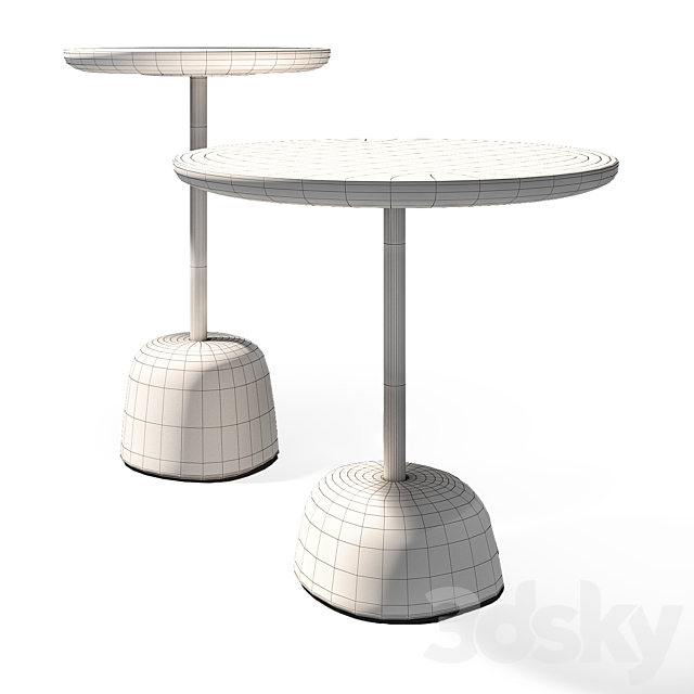 PINA pulpo table 3DS Max Model - thumbnail 2