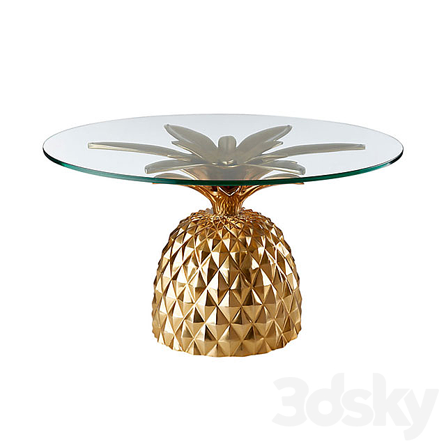 pineapple_table 3DS Max Model - thumbnail 2