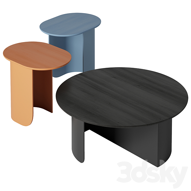 Plateau side table set. Festamsterdam. 3DSMax File - thumbnail 1