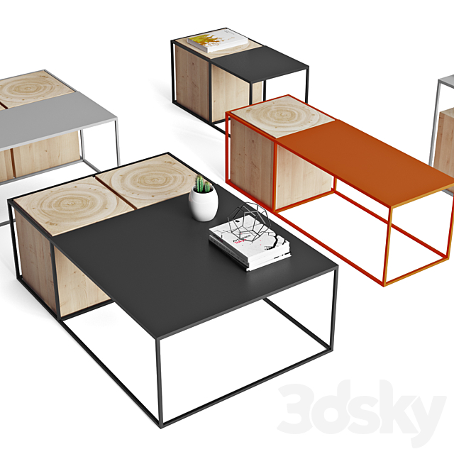 Poker – Coffee & Side Table 3DSMax File - thumbnail 2