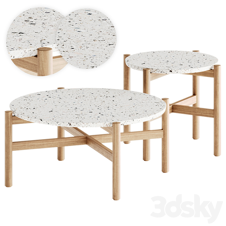 Pola Coffee Tables by Kave Home 3DS Max Model - thumbnail 3