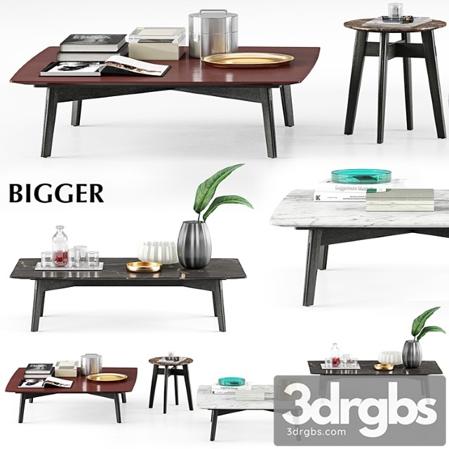 Poliform bigger coffee tables 2 3dsmax Download - thumbnail 1