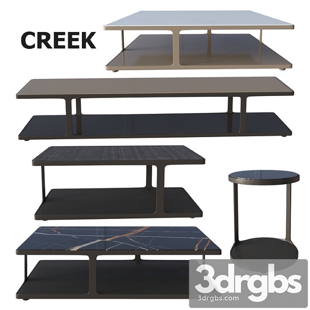 Poliform coffee table creek 2 3dsmax Download - thumbnail 1