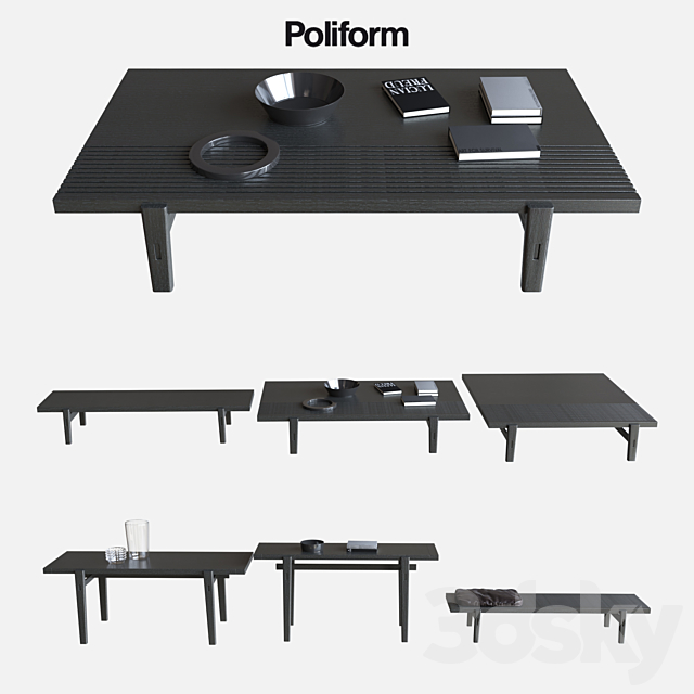 POLIFORM COFFEE TABLES HOME HOTEL 3DSMax File - thumbnail 1