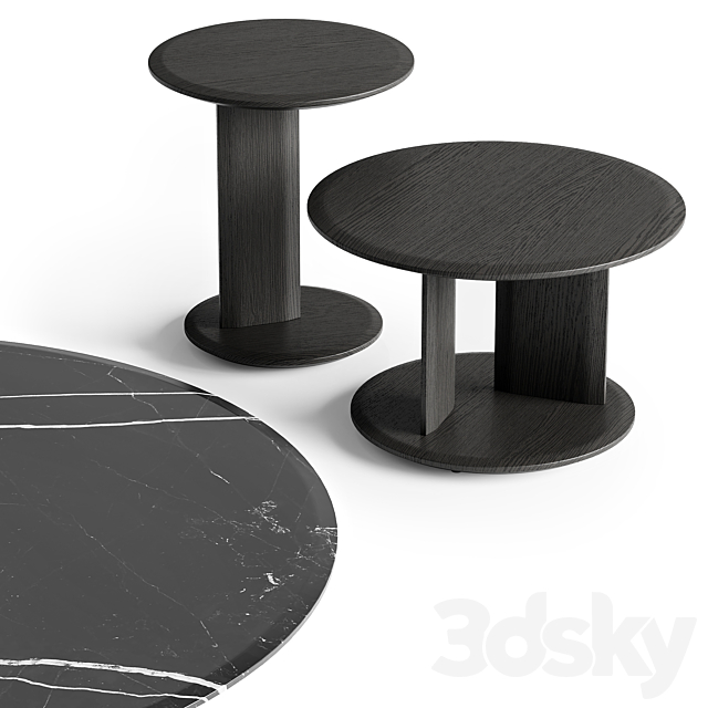 Poliform coffee tables MUSH 3DS Max Model - thumbnail 3